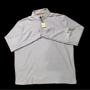 Johnnie O Sweater Mens Large Blue Brady 2.0  Pullover Half Zip Sweatshirt